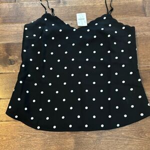 Polka Dot Black and White Women's Top NWT
